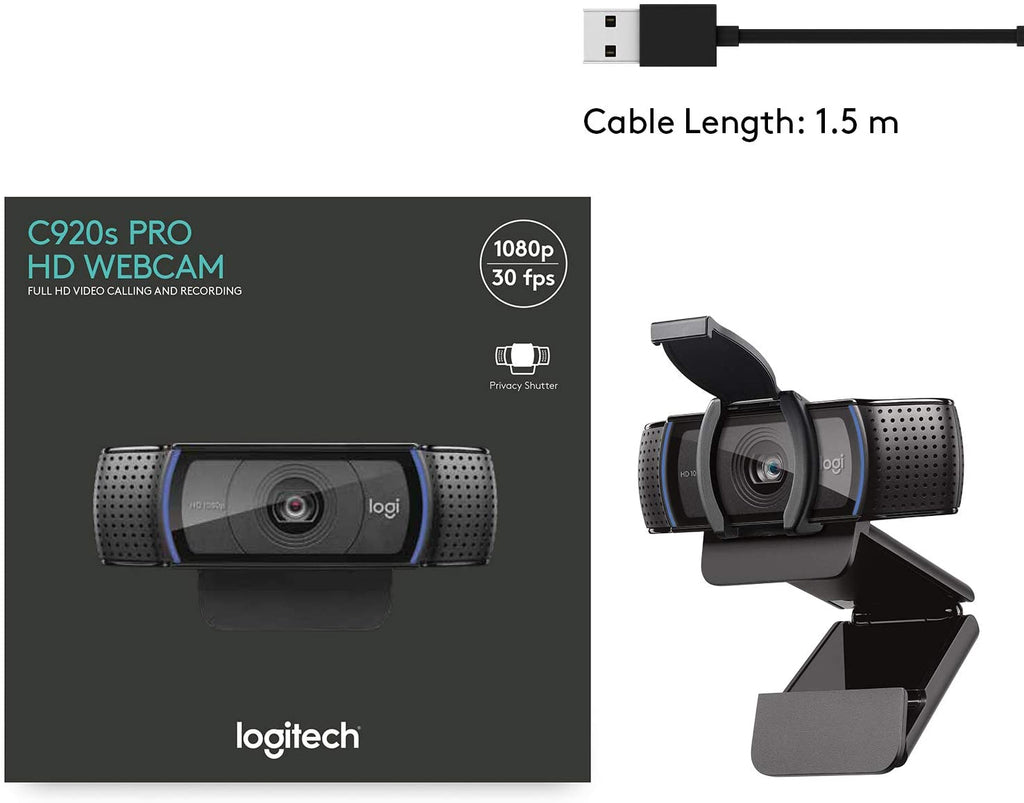 Logitech C920s Pro HD Webcam