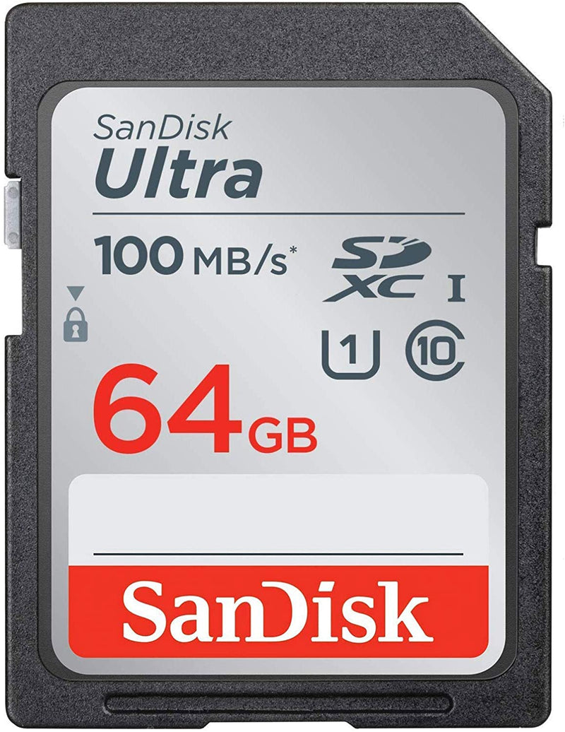 SanDisk Ultra 64GB SDXC 100mb/s SD memory card