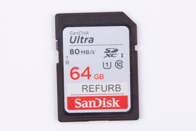 SanDisk Ultra 64GB SDXC 80mb/s SD memory card