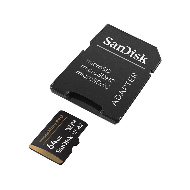 SanDisk ImageMate Pro 64GB micro SDXC Card A2 U3 V30