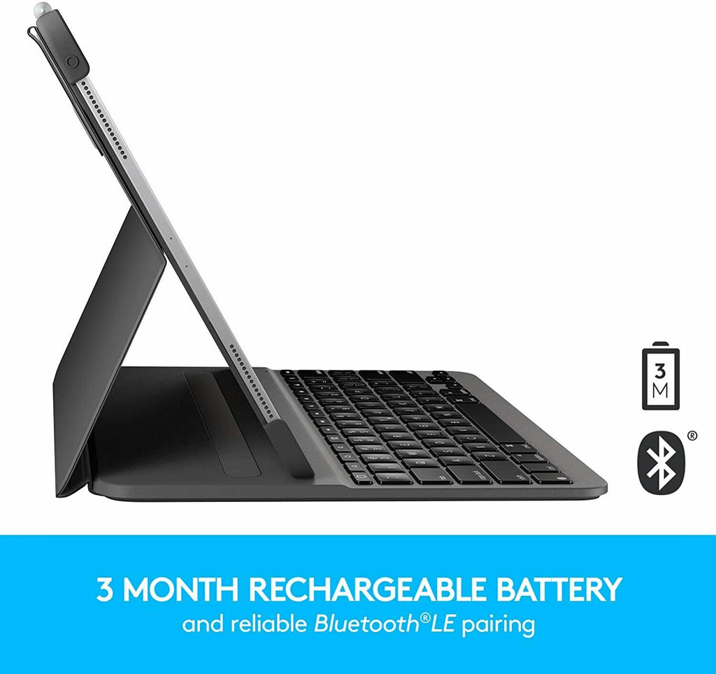 Logitech SLIM FOLIO PRO 12.9inch iPAD 3rd gen UK BLACK