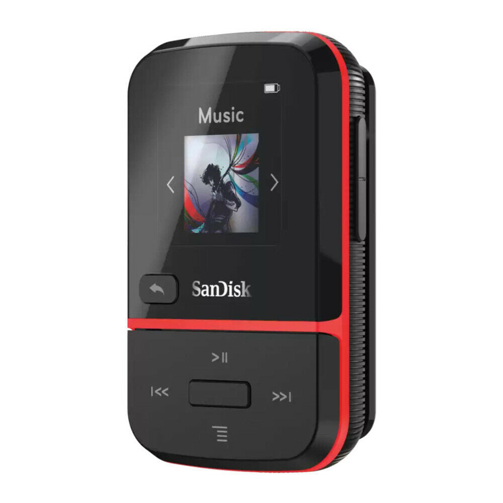 SanDisk Clip Sport GO MP3 Player 16GB - Red