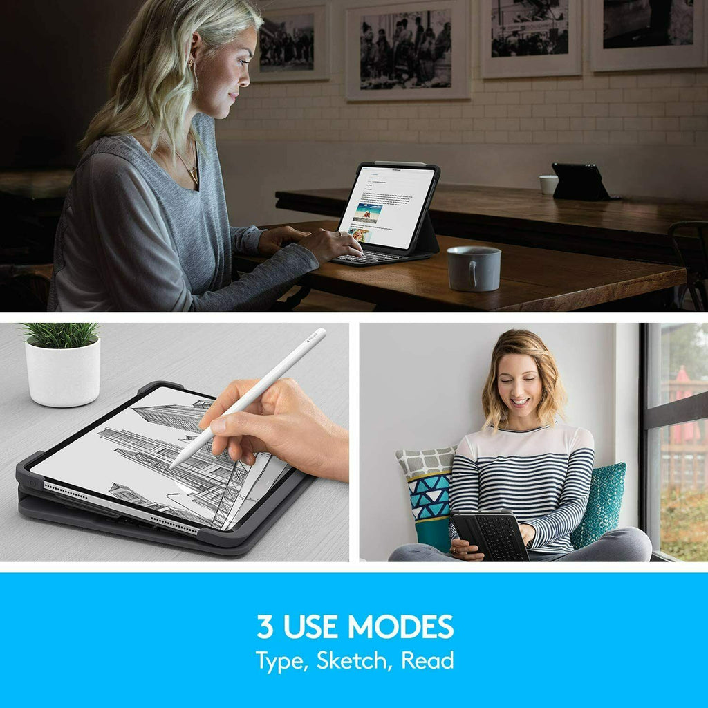 Logitech SLIM FOLIO PRO 12.9inch iPAD 3rd gen UK BLACK