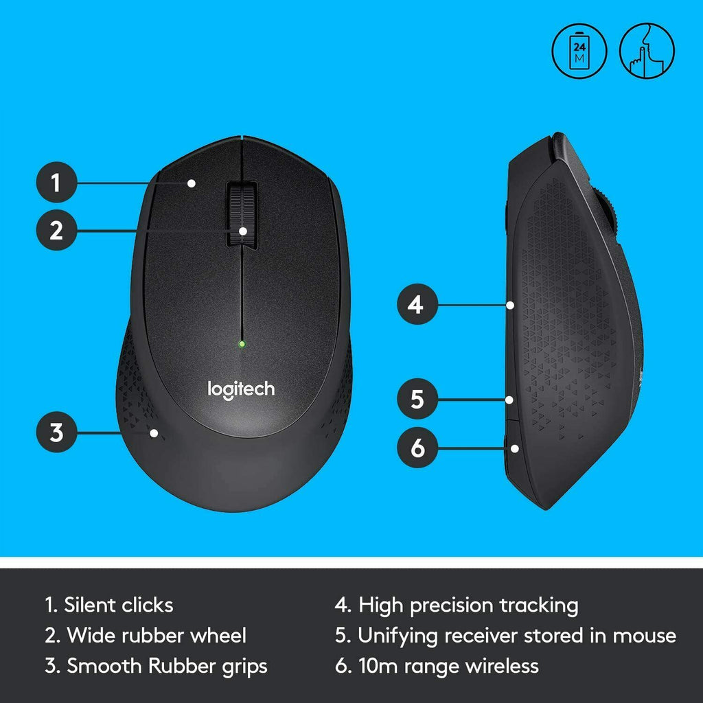 Logitech M330 Silent Plus Wireless Mouse