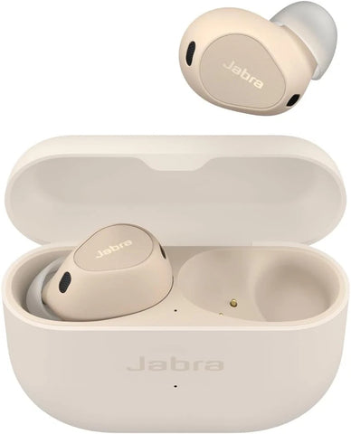 Jabra Elite 10 Wireless In-Ear Bluetooth Earbuds Advanced Active NC - Cream