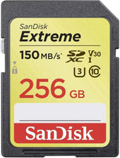 SanDisk Extreme Plus 256GB SDXC Memory Card, Up to 150 MB/s