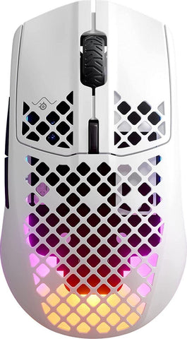 SteelSeries Aerox 3 Wireless Bluetooth Mouse - Snow