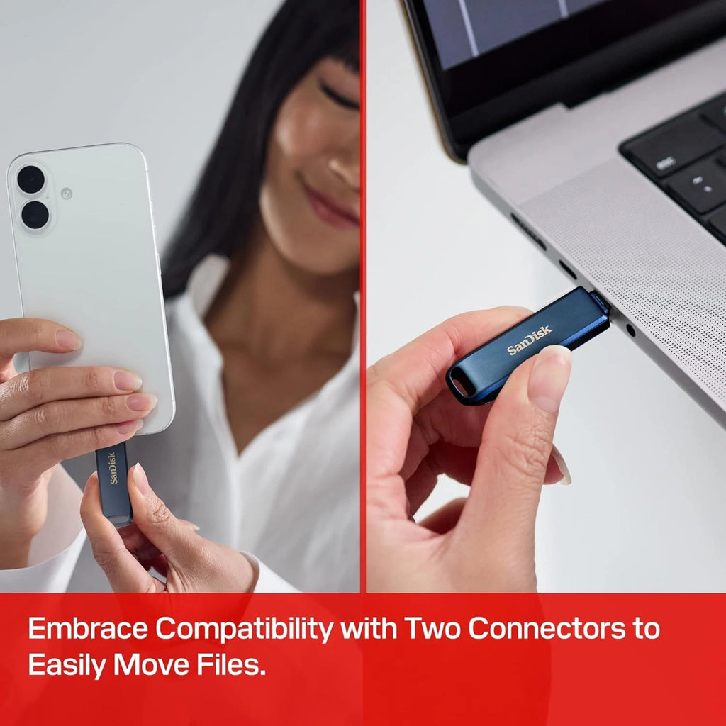 SanDisk 128GB SanDisk Phone Drive for iPhone - Metallic Sky