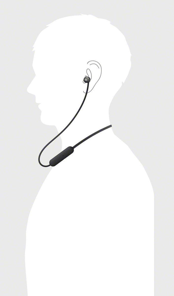 Sony WI-C310 Bluetooth Wireless In-Ear Headphones with Mic/Remote, Black