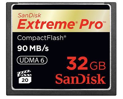 Sandisk Extreme PRO 32GB  90mb/s Compact Flash CF memory card