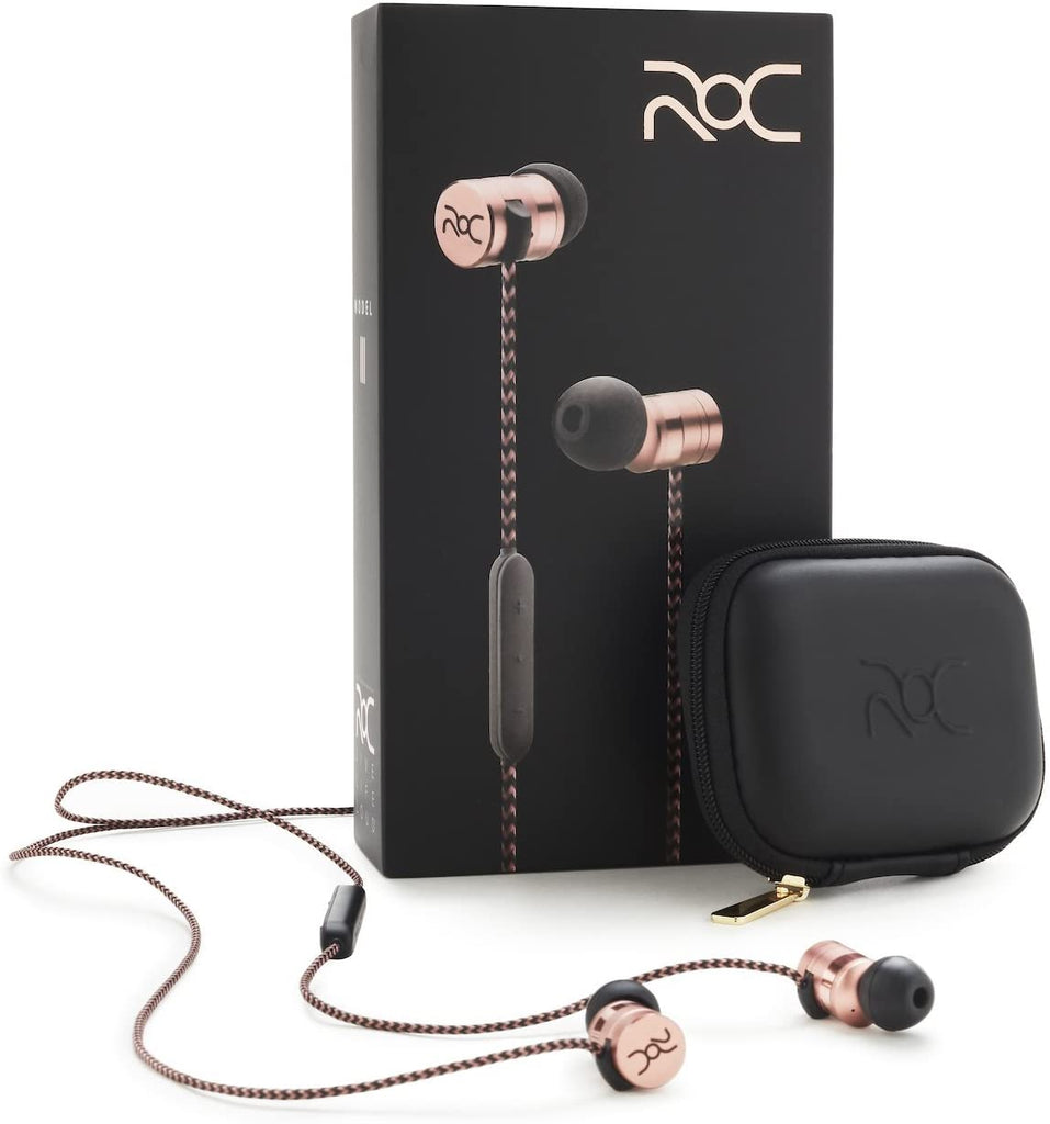 ROC Model 3 Wired Sport Earbuds In-Ear Headphones - Copper