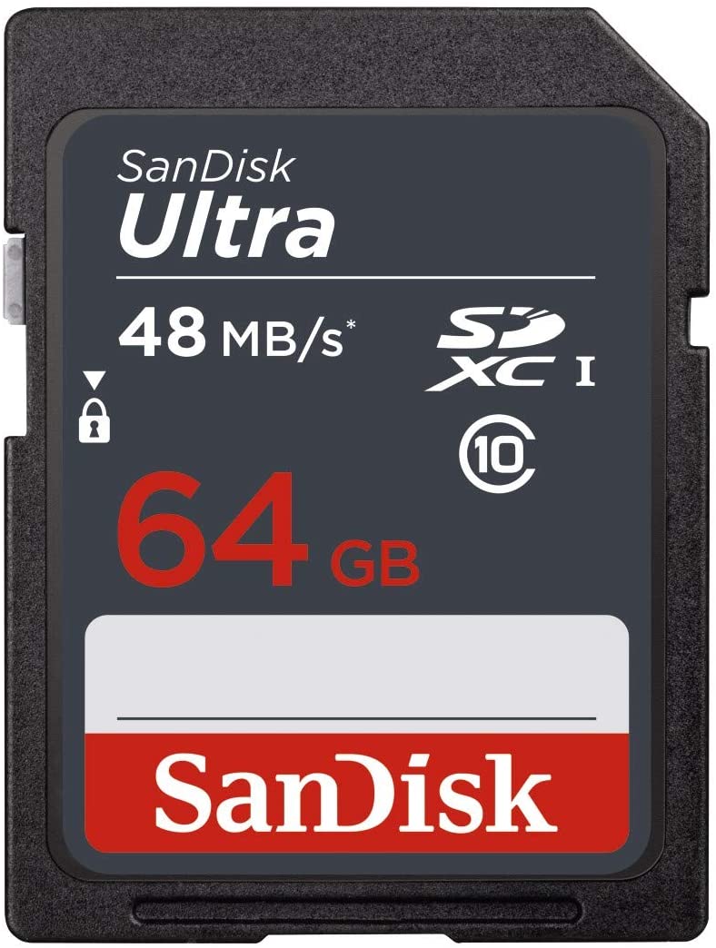 SanDisk Ultra 64 GB SDXC Class 10 Memory Card up to 48 Mbps