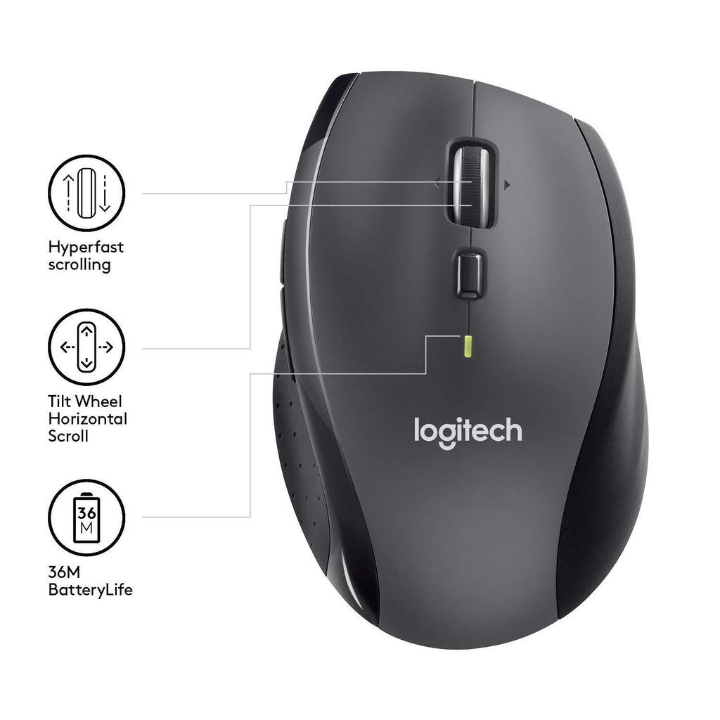 Logitech M705 Wireless Mouse - Black v.2018