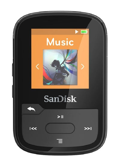 SanDisk Clip Sport Plus Wearable MP3 Player 16GB Radio FM Bluetooth Black