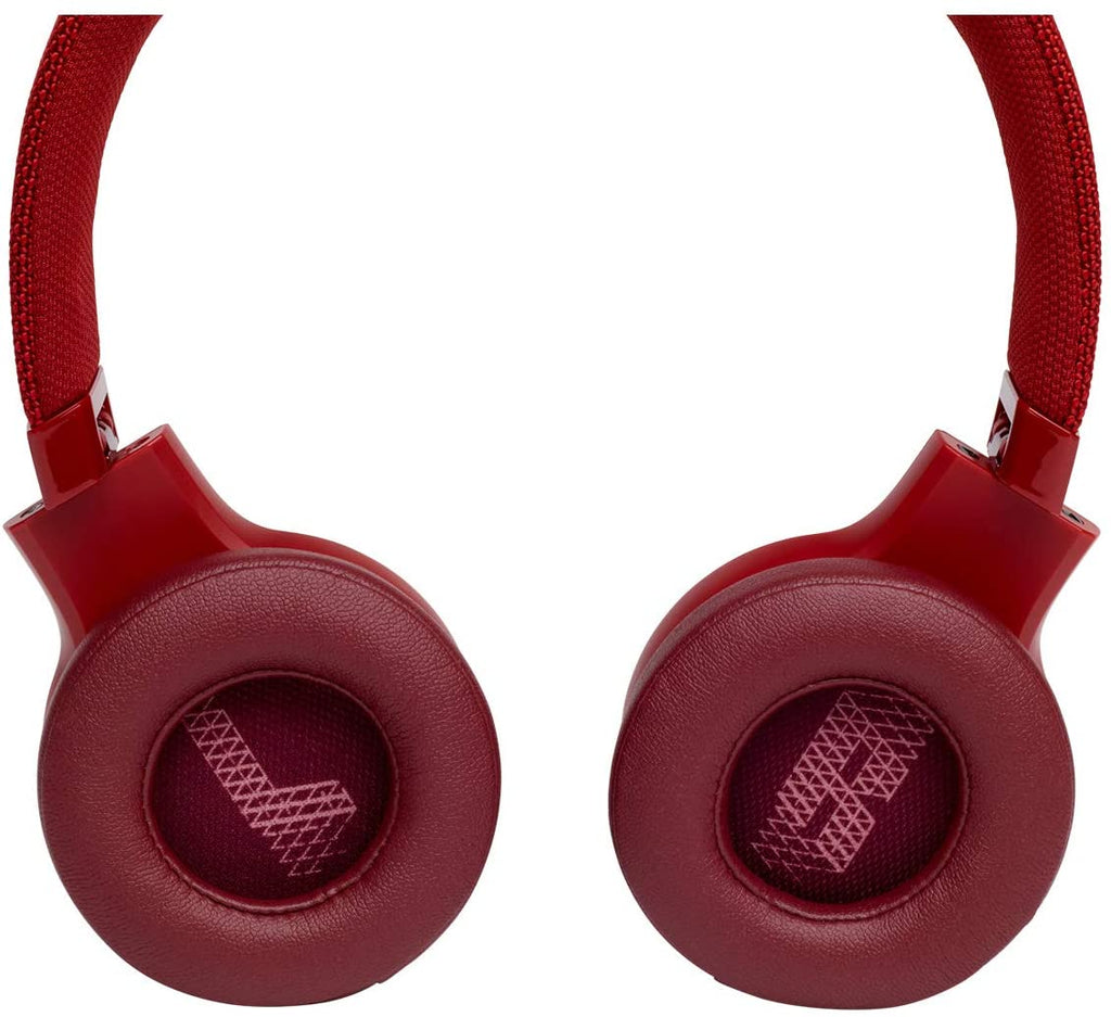 JBL Live 400BT On-Ear Wireless Headphones - Red
