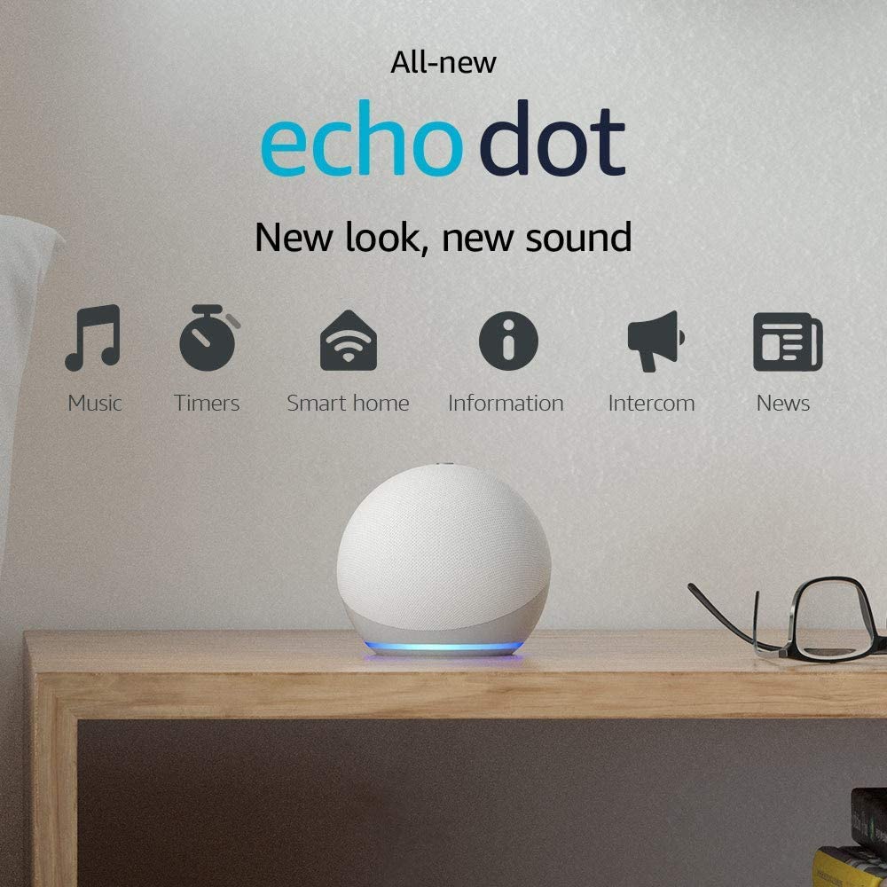 Amazon Echo Dot 4TH Generation - Glacier White