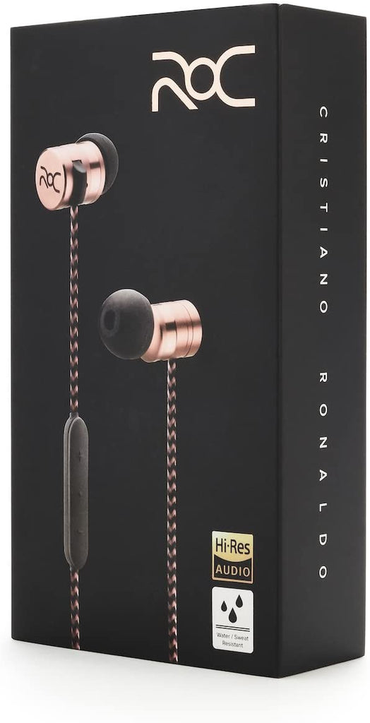 ROC Model 3 Wired Sport Earbuds In-Ear Headphones - Copper