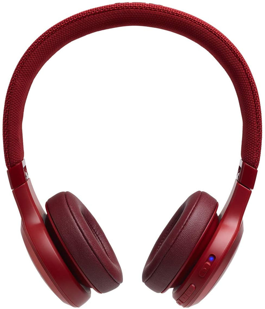 JBL Live 400BT On-Ear Wireless Headphones - Red