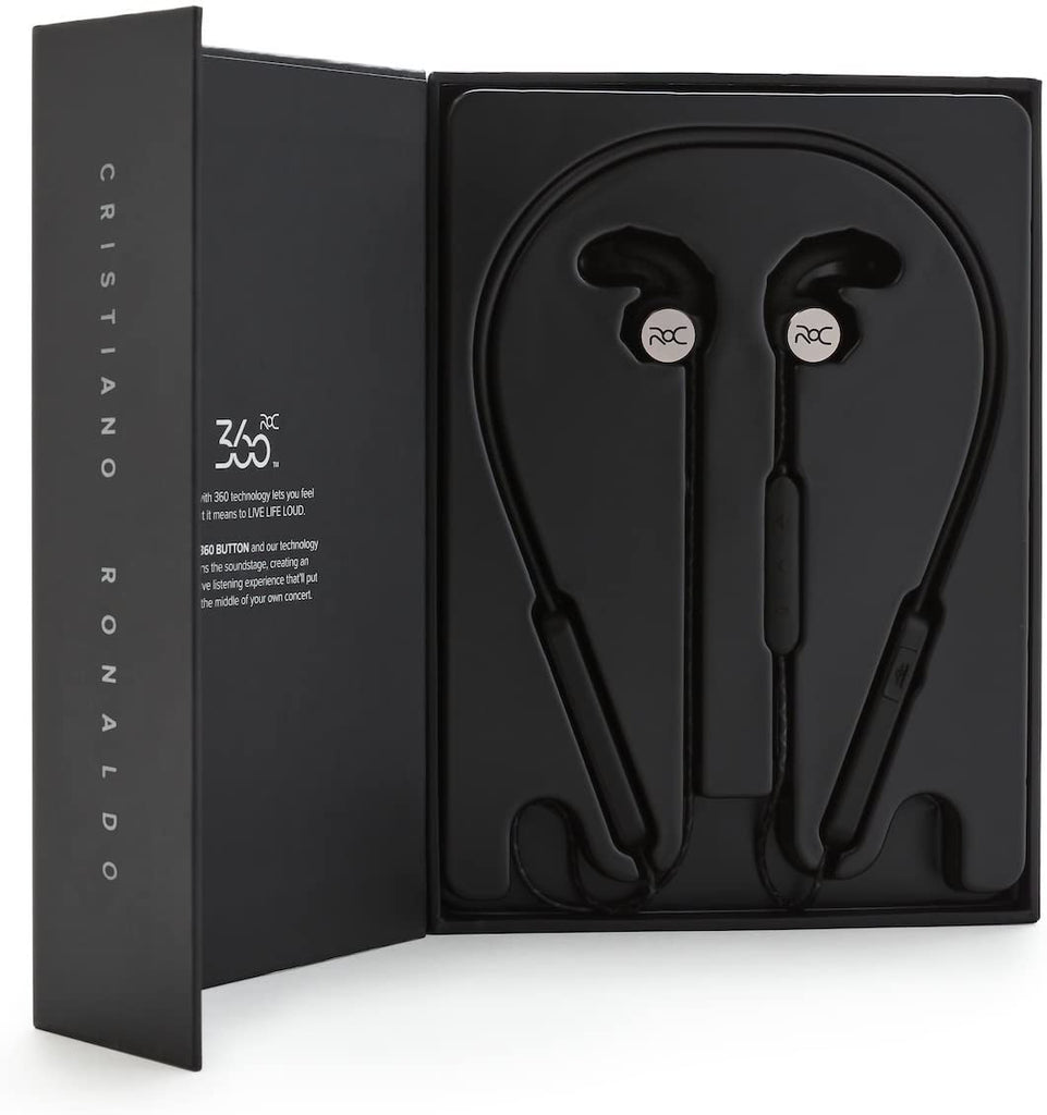 ROC Model 2 Bluetooth Wireless Sport Earbuds In-Ear Headphones - Silver