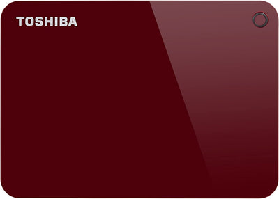 Toshiba 1TB Canvio Advance 2.5-Inch USB 3.0 Portable External Hard Drive - Red