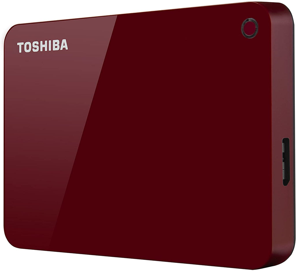 Toshiba 1TB Canvio Advance 2.5-Inch USB 3.0 Portable External Hard Drive - Red