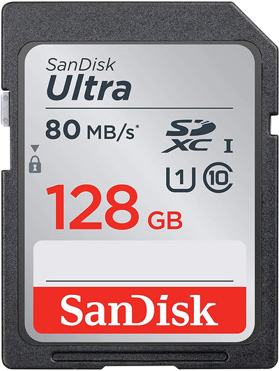 SanDisk Ultra 128GB SDXC 80mb/s SD memory card