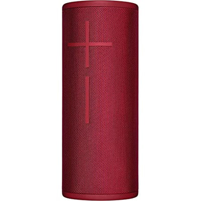 Ultimate Ears BOOM 3 Speaker with PowerUp Charging Dock Bundle, Sunset Red