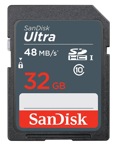 SanDisk 32GB Ultra SDHC SD Card Class 10 UHS-I Memory Card 48MB/S For Camera