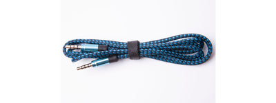 Stork Jack 3.5mm Audio Cable Nylon Braid 3.5mm Car AUX Cable 1.5M Blue