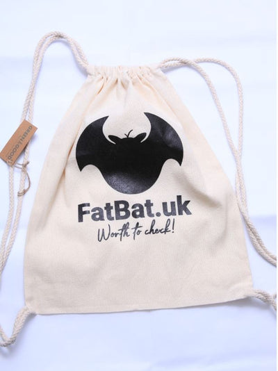 FatBat Linen Eco Drawstring Bag - Natural