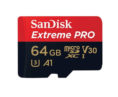 SanDisk Extreme Pro micro SD XC 64GB Class 10 U3 A1 100 MB/s For Go Pro Hero