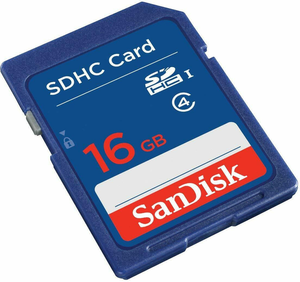 2x SanDisk 16GB SD HD Card SDHC Memory Card Class 4 16 GB For Digital Cameras
