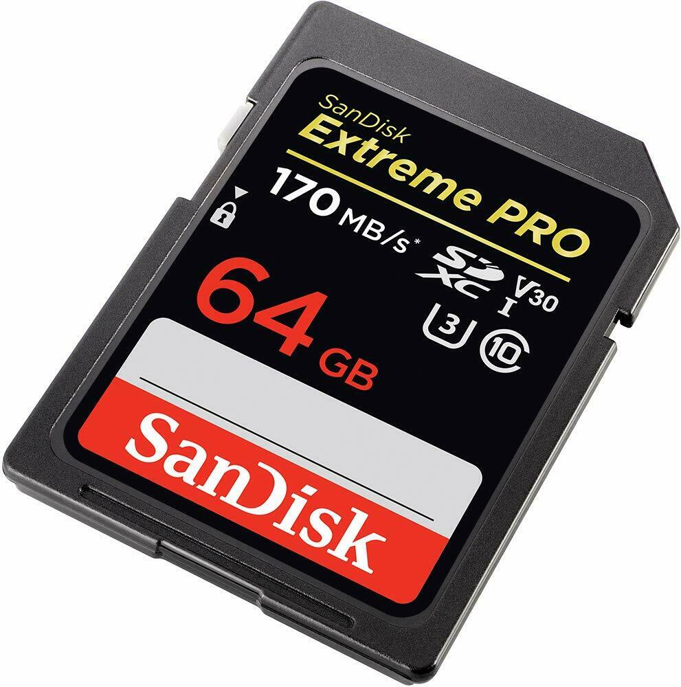 SanDisk Extreme Pro 64GB SDHC Memory SD Card