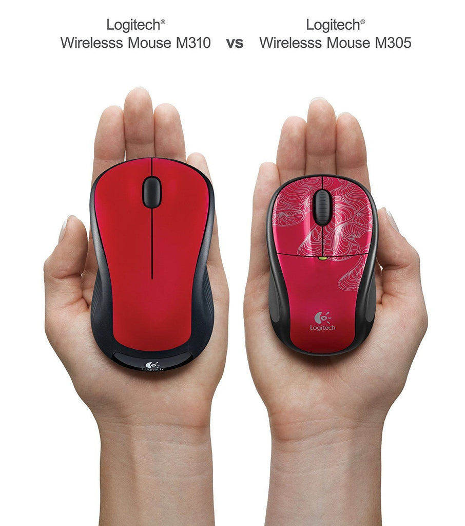 Logitech M310  Wireless Optical Mice - with USB nano receiver Red