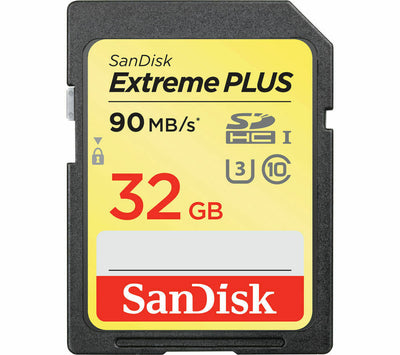 32GB SanDisk Extreme PLUS 90MB/s U3 Class 10 SD SDHC Digital Memory Card UHS-I