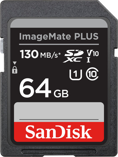 SanDisk ImageMate Plus 64GB SDXC 130mb/s SD memory card