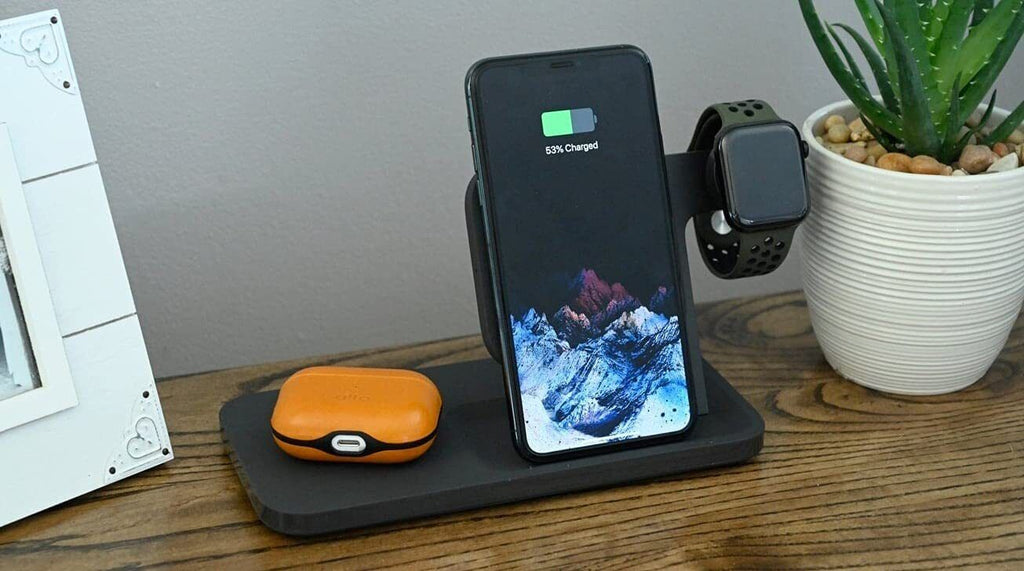 Logitech Powered Wireless charging station 3-IN-1 DOCK for iPhone Graphite