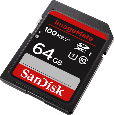 SanDisk ImageMate 64GB SDXC 100mb/s SD memory card