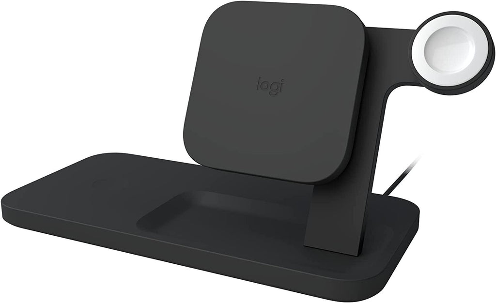 Logitech Powered Wireless charging station 3 IN 1 DOCK for iPhone Graphite