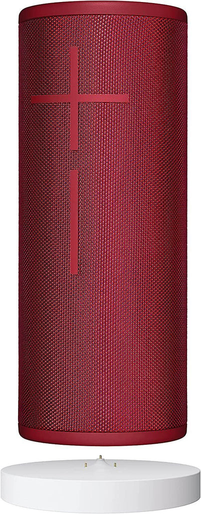 UE BOOM 3 Speaker with PowerUp Charging Dock Bundle, Sunset Red