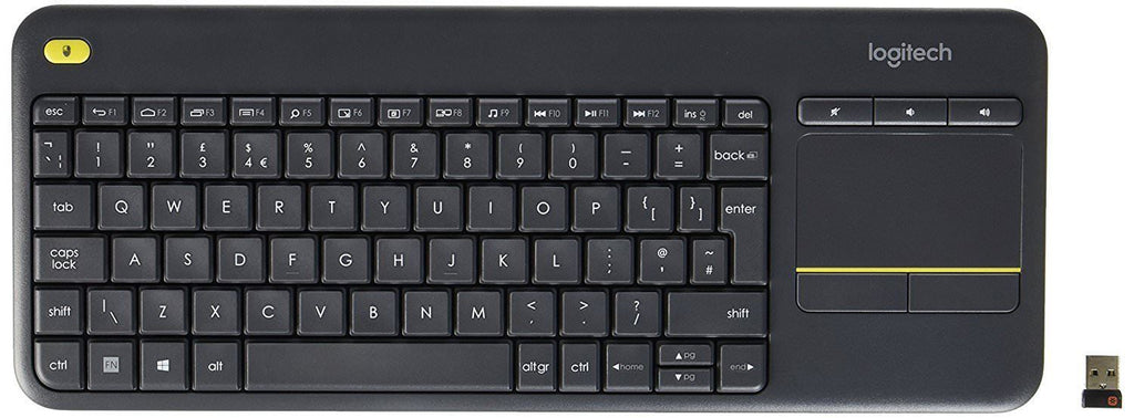 Logitech k400+ Plus Keyboard UK Black