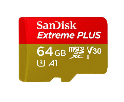 64GB SANDISK Extreme PLUS micro SD XC Memory Card U3 4K Video A1 GOPRO Dashcam