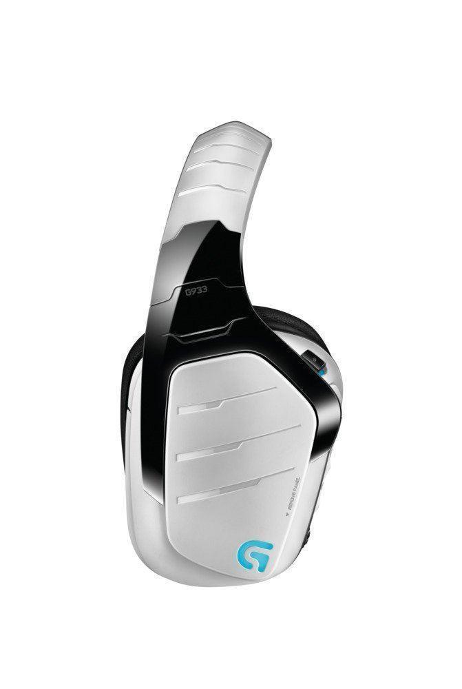 Logitech Artemis Spectrum G933 Wireless 7.1 Surround Gaming Headphones 2.4 GHz White