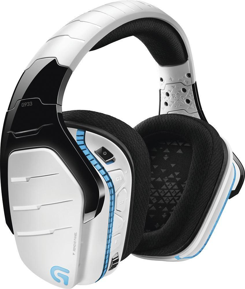 Logitech Artemis Spectrum G933 Wireless 7.1 Surround Gaming Headphones 2.4 GHz White
