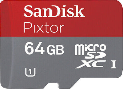 SanDisk Pixtor 64gb Ultra UHS-I Memory Card