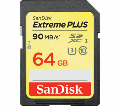 64GB SanDisk Extreme SD 90MB/Sec SDXC Digital Memory Card