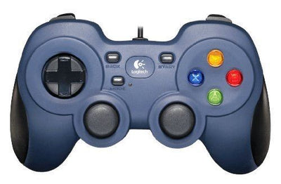 LOGITECH F310 Gaming Controller Blue For PC Usb 10 Programmable Buttons Wired USB D-pad